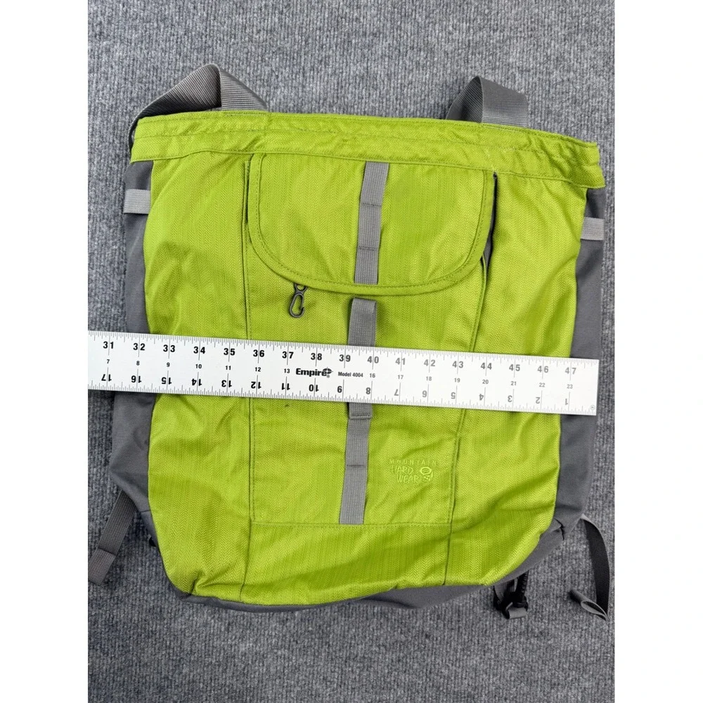 Mountain Hardwear Garnet Packtote‎ Backpack Tote Bag Lime Green Nylon Vintage